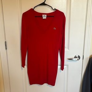 Lacoste red dress